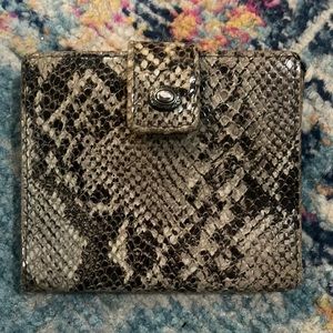 Brighton Leather Snakeskin Wallet